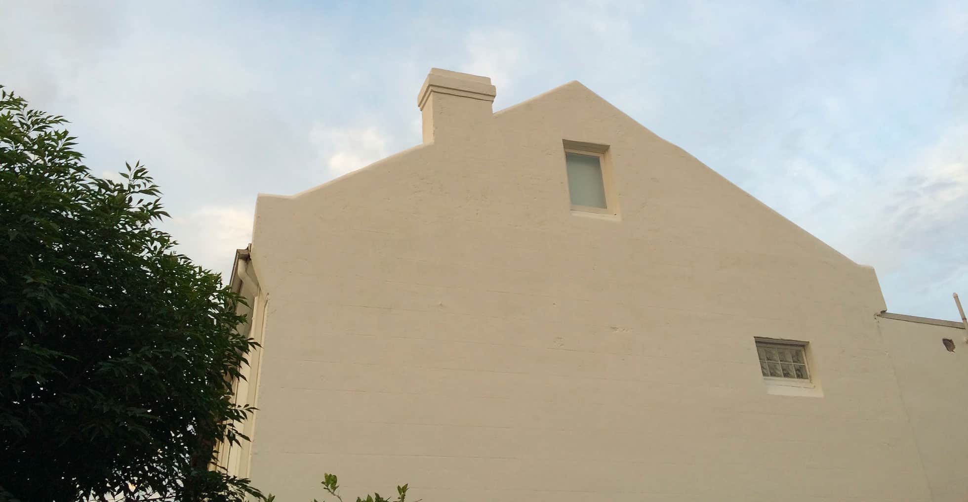 End terrace wall and facade repaired in Rozelle